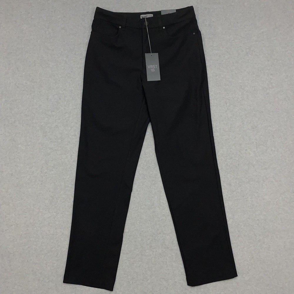 VRST Men's Size 30x32 Limitless 5 Pocket Athletic Pants Pure Black Stretch NWT